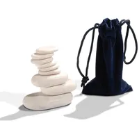 MASTER MASSAGE EQUIPMENT Master Massage 9 Stück Cold Stone Stein Set Massage Weiߟ Marmor Package