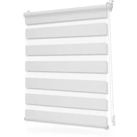 Lichtblick Duo Rollo / Doppelrollo Klemmfix 90 x 130 cm weiß