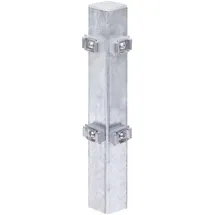 GAH Alberts Doppelstabmattenzaun 6 x 150 cm Silber/Metall