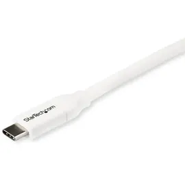 Startech StarTech.com USB-C auf USB-C Kabel mit 5A Power Delivery - St/St - Weiß - 2m USB 2.0 USB-IF zertifiziert - USB Typ C Kabel (USB2C5C2MW)