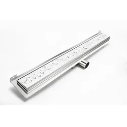 Hux Home Duschrinne »Modell G«, mit Randablauf - silberfarben