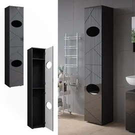 Vicco Wäscheschrank Irma Anthrazit 37 x 192 cm