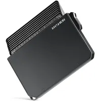 MYSHION Kartenetui Herren I Kartenhalter Herren I Kreditkartenetui Geldbeutel Herren für 8 Karten I Slim Wallet mit Geldklammer I Geldbörse Herren I Portmonee Herren I RFID Schutz I Gungrey