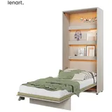 yourhouse24 Bett Wandklappbett Concept Junior 90x200 CJ-02 Silk flou, 2-in-1 Möbel: Bett und Schrank