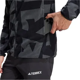 adidas Terrex Multi Printed Fleecejacke Schwarz/Carbon M