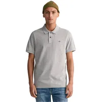 GANT Poloshirt Regular Shield Pique Polo 1er Pack Grau