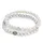 FIRETTI Armband Set FIRETTI "Multipack Schmuck Geschenk Armschmuck Armketten", weiß (grau, kristallweiß, grau, kristallweiß), Armbänder, Damen, Perlen, mit Kristallstein - mit Süßwasserzuchtperle