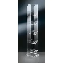 PLACES OF STYLE CD-Regal Remus 20 x 20 x 101 cm Transparent