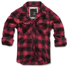 Brandit Textil Brandit Check Shirt Flanell Hemd schwarz/rot, Größe 6XL