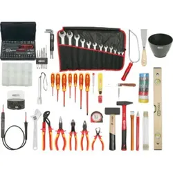KS Tools Premium Elektriker-Werkzeugkoffer, Nylontasche, 132-teilig