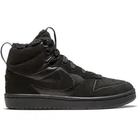 NIKE Kinder Freizeitschuhe COURT BOROUGH MID 2, BLACK/BLACK-BLACK, 31