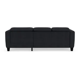 sit&more Ecksofa SIT & MORE "Belluci L-Form", blau (tiefblau), B:247cm H:85cm T:170cm, Sofas, Ecksofa, inklusive Federkern, wahlweise mit Bettfunktion und Bettkasten