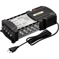 Goobay Sat-Multischalter 5 Eingänge/8 Ausgänge - Verteiler für max. 8 Teilnehmer von einem Satelliten