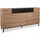 Homestyle4u Sideboard Kommode Eiche Holz Braun, Schwarz Wohnzimmerschrank