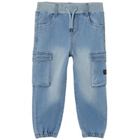 name it - Cargo-Jeans NMMBEN BAGGY R 9770-YT in medium blue denim, Gr.122,