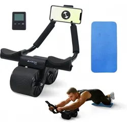 Abdominalroller Bauchtrainer Ab rolle Ellenbogenstütze Matte Einheitsfarbe NO SIZE