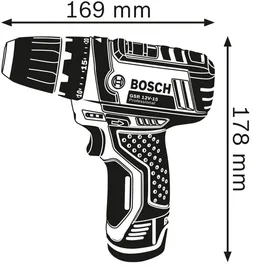 Bosch GSR 12V-15 Professional inkl. 2 x 2 Ah + Koffer 060186810G