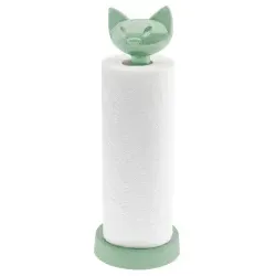 Koziol Küchenrollenhalter MIAOU, Abrollstopp 7225703 , Farbe: grün