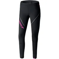 Dynafit Winter Running Leggings - Black Out / Pink