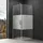 SoGood doporro Eck-Duschkabine 80x90x195cm Eckdusche ESG-Sicherheitsglas Milchglas Streifen inkl. beidseitiger Easy-Clean-Beschichtung Ravenna36MS-Plus - Transparent