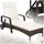 Tectake Rattan Sonnenliege 200 x 70 x 33 cm Braun