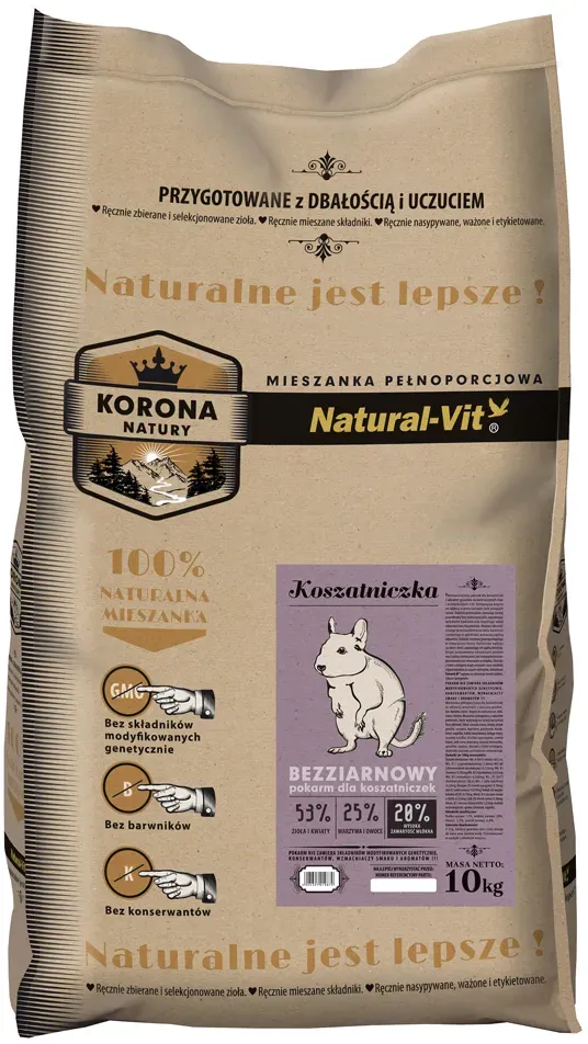 NATURAL-VIT Korona Natury Alleinfuttermittel für die Rennmaus 10 kg