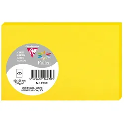 Pollen 250x Pollen, Karten 82x128 mm, 210g - Sonne 1423C