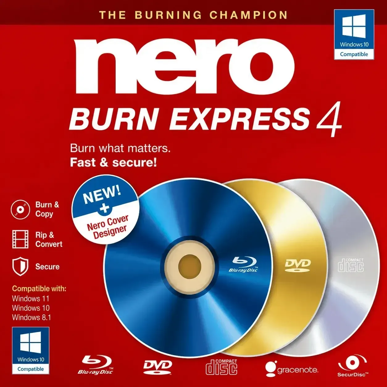 Nero Burn Express 4, 1 usuario, Ganar