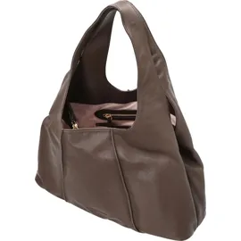 LES VISIONNAIRES Paz Essential Silky Schultertasche 46 cm Chocolate