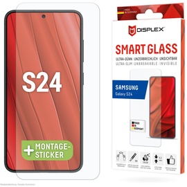 Displex Smart Glass (9H) für Samsung Galaxy S24, Montagesticker, unzerbrechlich,