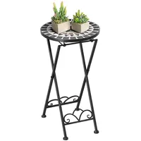 Outsunny Pflanzenständer,, Metall, 36x67x36 cm Wohnzimmer, Wohnzimmertische, Blumenständer