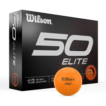 Wilson Fifty Elite Golfbälle Orange/Abendrot im Zickzackmuster (Sunset Chevron)