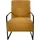 K+W Komfort & Wohnen Cocktailsessel K+W KOMFORT & WOHNEN, gelb (curcuma), B:62cm H:77cm T:83cm, Sessel, Cocktailsessel, mit bezogenen Armlehnen, Gestell in Metall schwarz Struktur