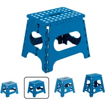 ARREGUI TB-027-A Kleiner Klapphocker | Falthocker für Kinder und Erwachsene | Tragbarer und Faltbarer Klapphocker | 150 Kg Belastbarkeit | Hocker für Küche, Bad, Camping, Garten | 27 cm hoch | Blau