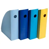 Exacompta 4er-Set Stehsammler Bee Blue »Mag-Cube«, Exacompta 8.2x30.5x26.6 cm