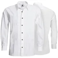 German Wear Trachtenhemd GW1264-L-Kentkragen Trachtenhemd Businesshemd 2x5 Biesen Hemd Langarm Baumwolle S