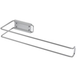 Metaltex PRATESI 255191 PORTAROTOLO CUCINA CM.30X10X3 EASY FIX MULTI-ROLL, Plastic, Silbermetallic