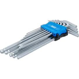 BGS Winkelschlüssel-Satz extra lang Innensechskant mit Kugelkopf 1,5 - 10 mm 13-tlg.