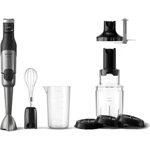 Philips 5000-Serie Stabmixer inkl. Schneebesen, Spiralizer, XL-Zerkleinerer - 1200 W Leistung. ProMix-Technologie. LED-Geschwindigkeitsanzeiger. Stufenlose Geschwindigkeitseinstellung (HR2684/00)