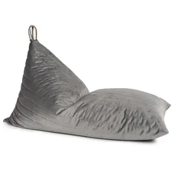 Nobodinoz - Essaouira Sitzsack Samt, 115 x 77 cm, gold bubble / slate grey