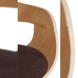 CLP 2er Set Stühle Kingston Stoff natura/braun