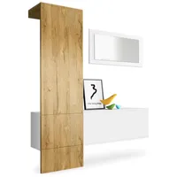 Vladon Carlton Garderobe 156x193x35 cm Eiche