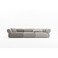 Xlmoebel Big-Sofa Graues Fünfsitzer Sofa für das Wohnzimmer Polstercouch, 1 Teile, Hergestellt in Europa grau