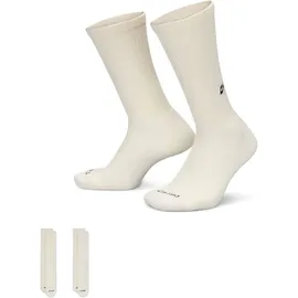 Nike Everyday Cushioned Crew-Socken 2er Pack Beige/Schwarz 46-50