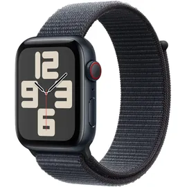 Apple Watch SE 2024 GPS + Cellular 44 mm Aluminiumgehäuse Mitternacht, Sport Loop Tinte