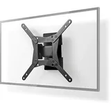 Nedis Vollbewegliche-TV-Wandhalterung - 10-32" - maximal unterstützes Bildschirmgewicht: 30 kg - kippbar - drehbar Minimaler Wandabstand: 68 mm Maximaler Wandabstand: 68 mm 1 Drehpunkt(e) Stahl