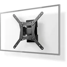 Nedis Vollbewegliche-TV-Wandhalterung - 10-32" - maximal unterstützes Bildschirmgewicht: 30 kg - kippbar - drehbar Minimaler Wandabstand: 68 mm Maximaler Wandabstand: 68 mm 1 Drehpunkt(e) Stahl