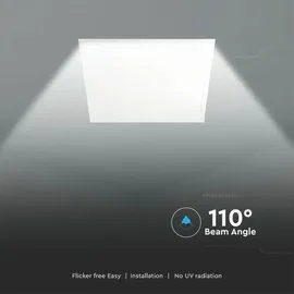 ETC Shop LED Einbaupanel 36W quadratisch Aluminium