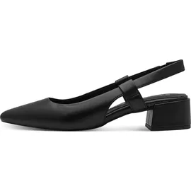 Marco Tozzi Damen Slingpumps mit Blockabsatz Vegan, Schwarz (Schwarz), 38 EU