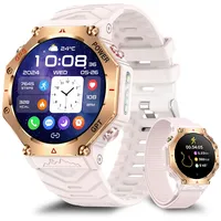 GPS Smartwatch Herren, 2026 Militär Smartwatch Sportuhr, 1.39'' Fitnessuhr Smart Watch für Android und ios, 3ATM wasserdichte Fitness Tracker mit Telefonfunktion//Herzfrequenz/Schlaf/AI (Casual)